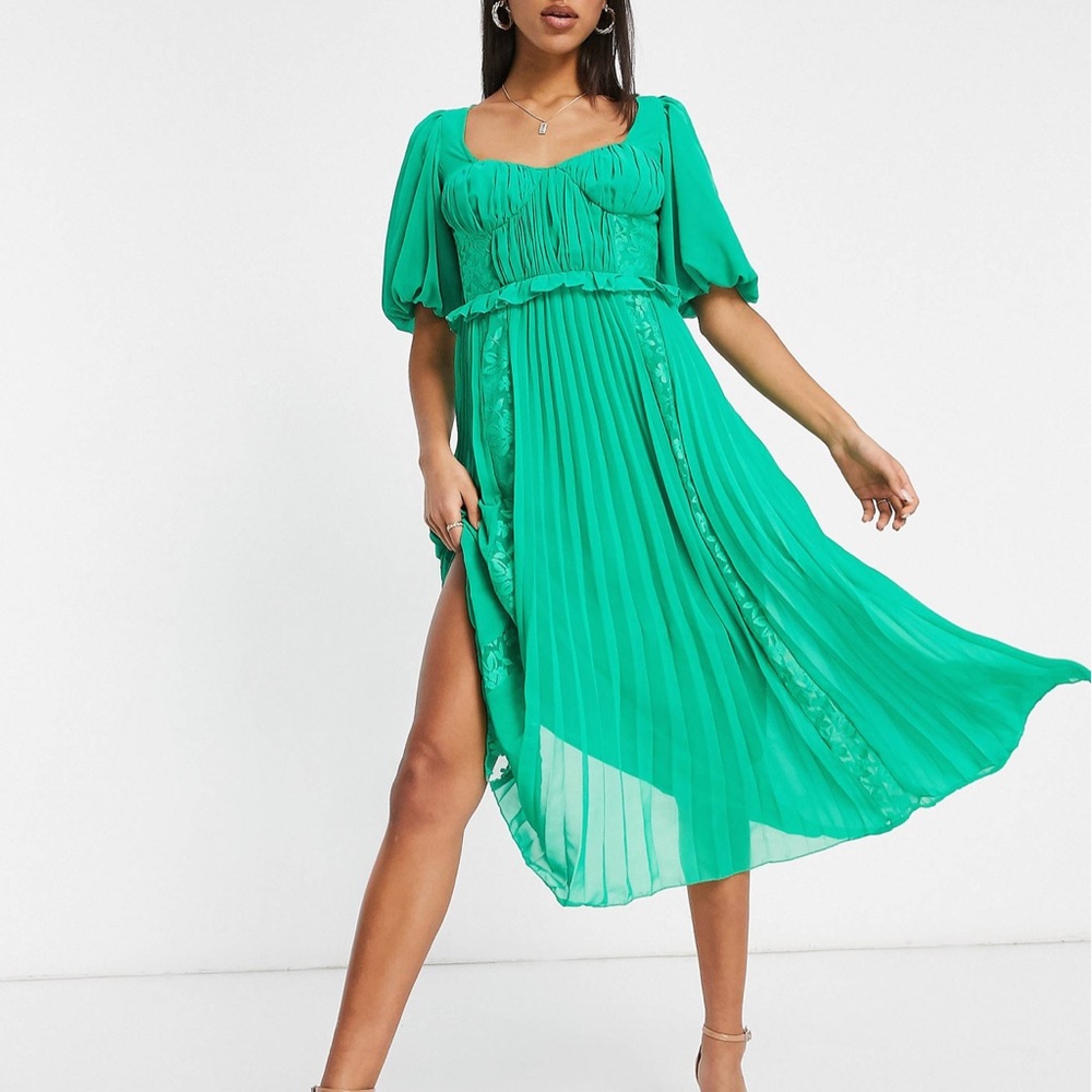 ASOS Green Midi Dress